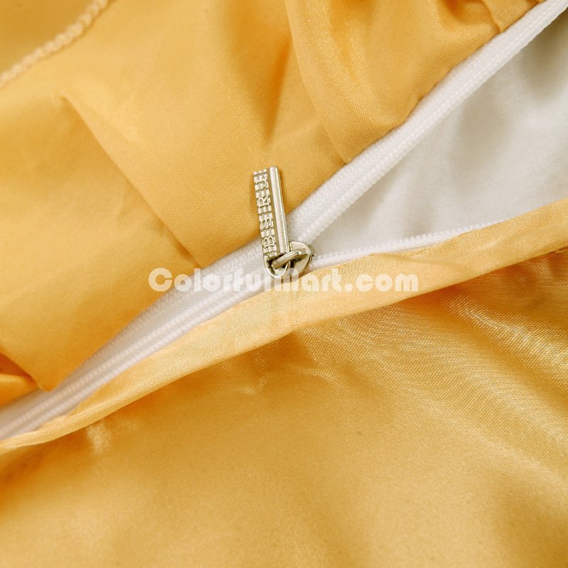 Tan And Golden Silk Duvet Cover Set Teen Girl Bedding Princess Bedding Set Silk Bed Sheet Gift Idea - Click Image to Close