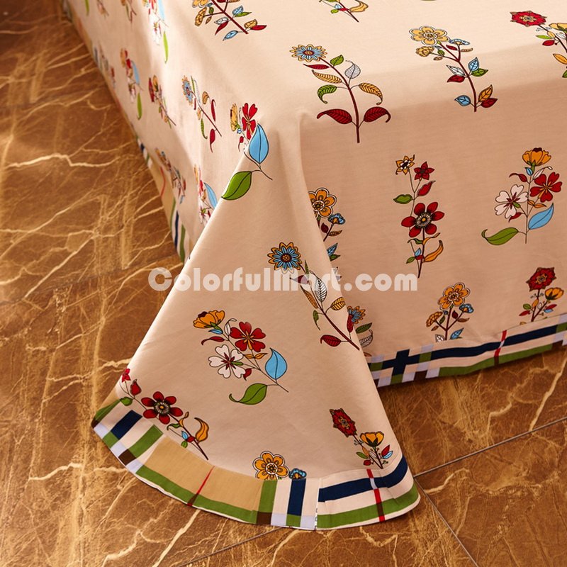 Peaceful Beige Cotton Bedding 2014 Duvet Cover Set - Click Image to Close