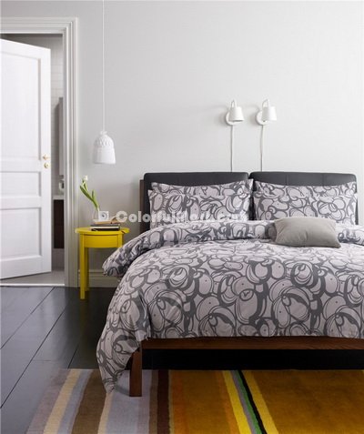 Sennige Gray Bedding Set Luxury Bedding Scandinavian Design Duvet Cover Pillow Sham Flat Sheet Gift Idea