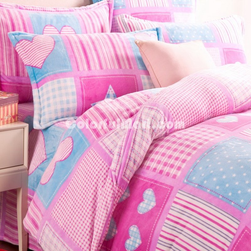 William Pink Style Bedding Flannel Bedding Girls Bedding - Click Image to Close
