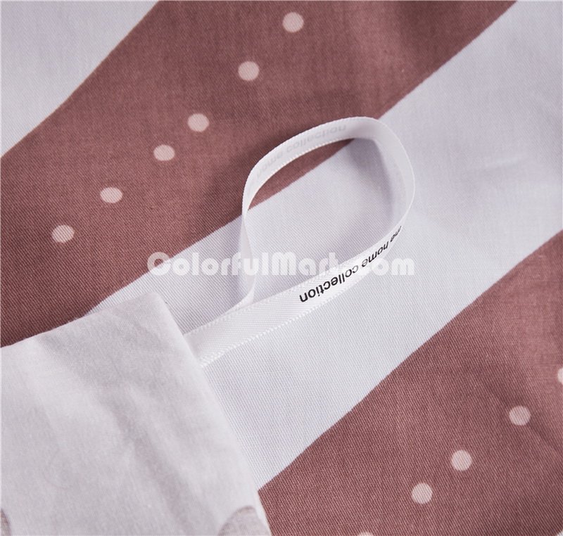 Molde Brown Bedding Set Luxury Bedding Scandinavian Design Duvet Cover Pillow Sham Flat Sheet Gift Idea - Click Image to Close