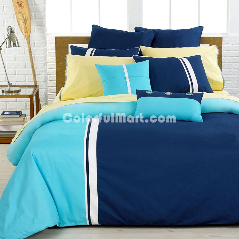 Sky And Sea Blue Luxury Bedding Quality Bedding - Click Image to Close