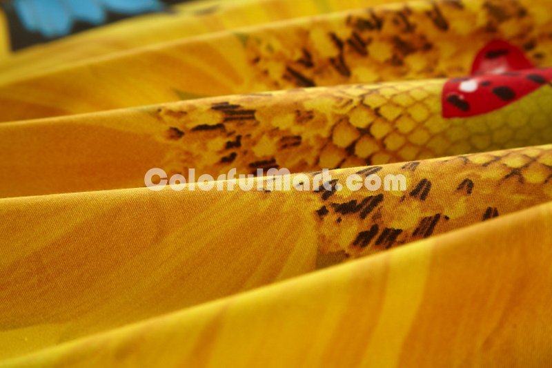 Sunflower Golden Bedding 3d Duvet Cover Set - Click Image to Close