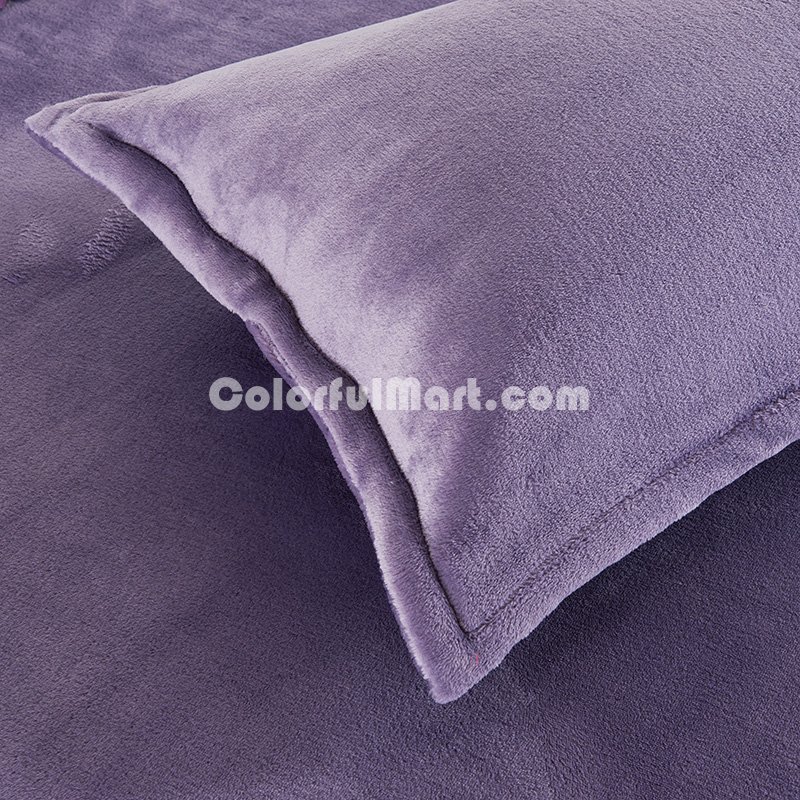 Lilac Flannel Bedding Winter Bedding - Click Image to Close