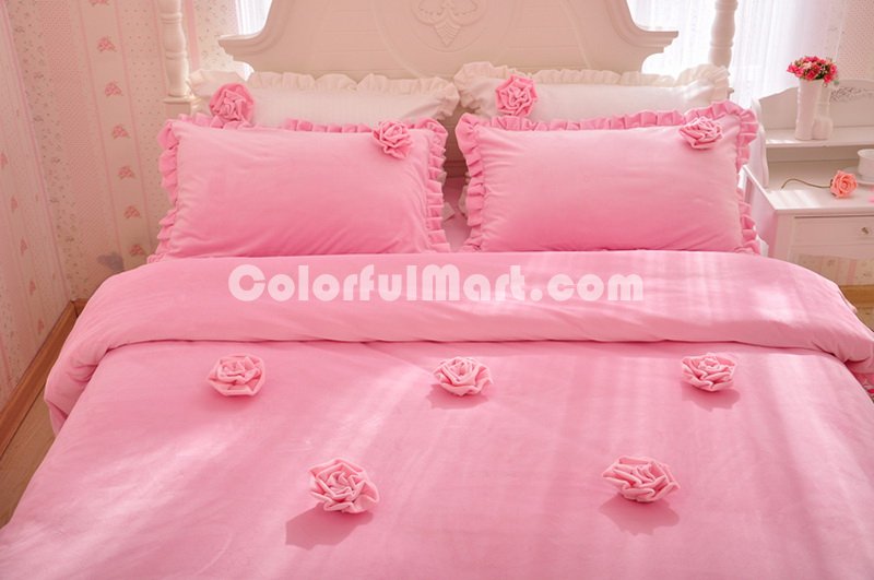 Rose Pink Princess Bedding Girls Bedding Women Bedding - Click Image to Close