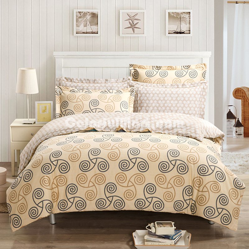 The Morning Of Oslo Beige Duvet Cover Set European Bedding Casual Bedding - Click Image to Close