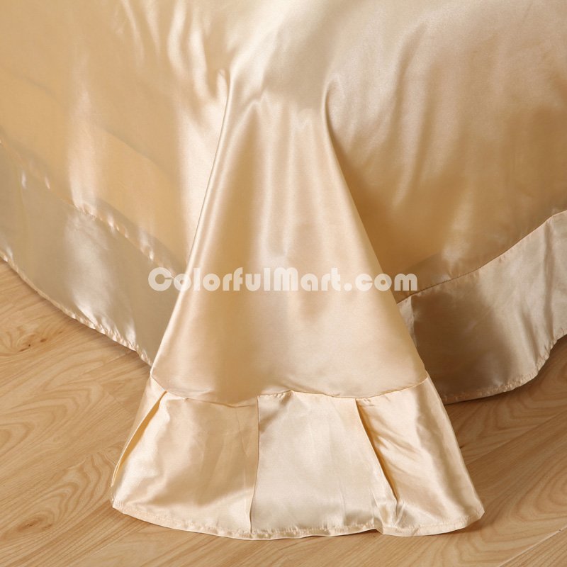Camel Silk Bedding Set Duvet Cover Silk Pillowcase Silk Sheet Luxury Bedding - Click Image to Close