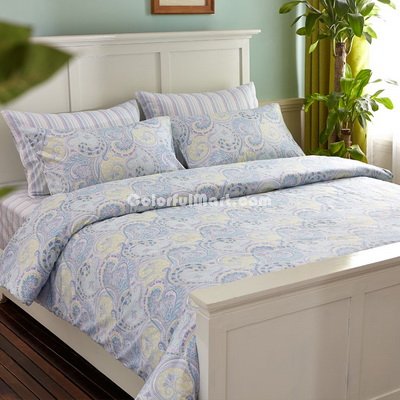 San Felice Light Blue Bedding Egyptian Cotton Bedding Luxury Bedding Duvet Cover Set