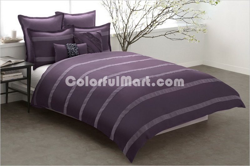 Listen To It White Yellow Cream Colored Navy Blue Deep Purple Duvet Cover Set Luxury Bedding - Click Image to Close