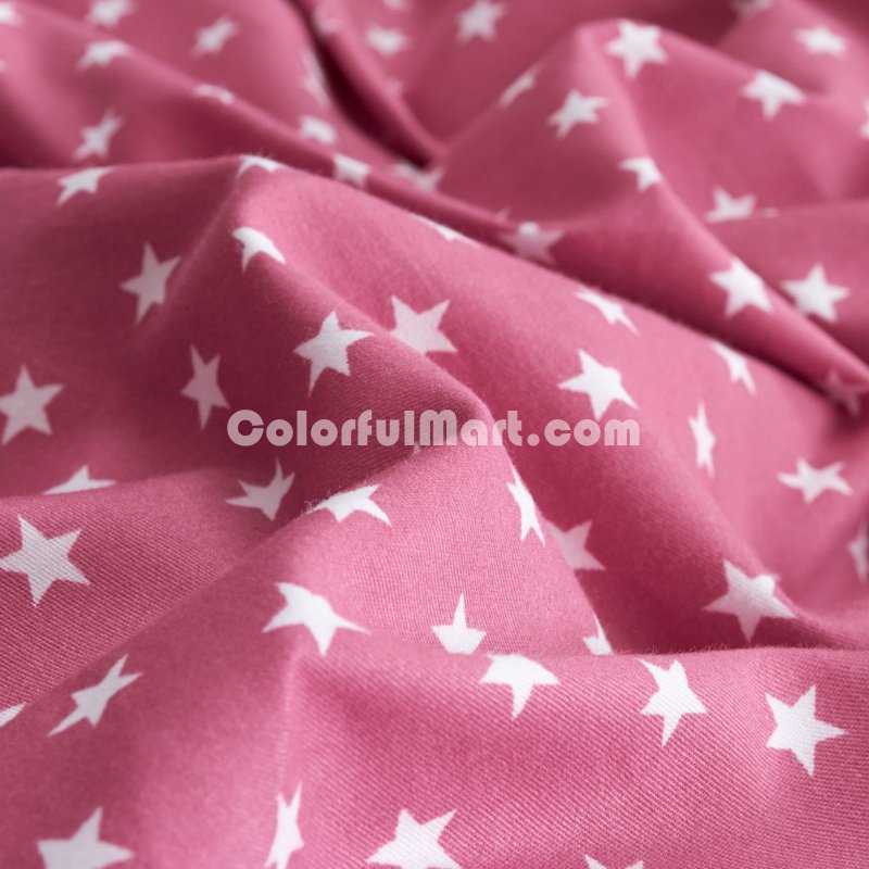 Polka Dots Stars Rose Bedding Girls Bedding Teen Bedding Kids Bedding - Click Image to Close