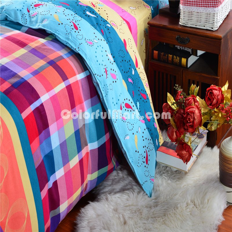 Wonderful Time Multi Bedding Modern Bedding Cotton Bedding Gift Idea - Click Image to Close