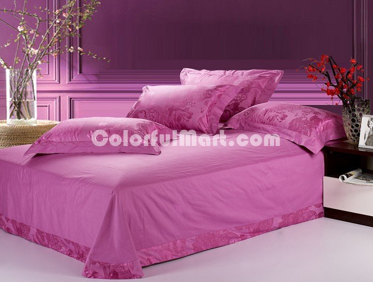 Luxuriant Movement Lilac 4 PCs Luxury Bedding Sets - Click Image to Close