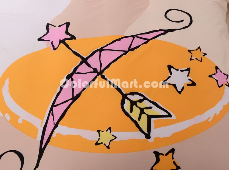 Sagittarius Beige Duvet Cover Set Star Sign Bedding Kids Bedding - Click Image to Close