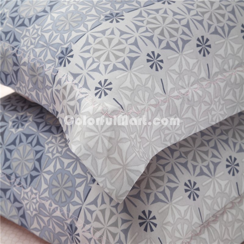 Heartfelt Wish Blue Bedding Set Luxury Bedding Girls Bedding Duvet Cover Pillow Sham Flat Sheet Gift Idea - Click Image to Close