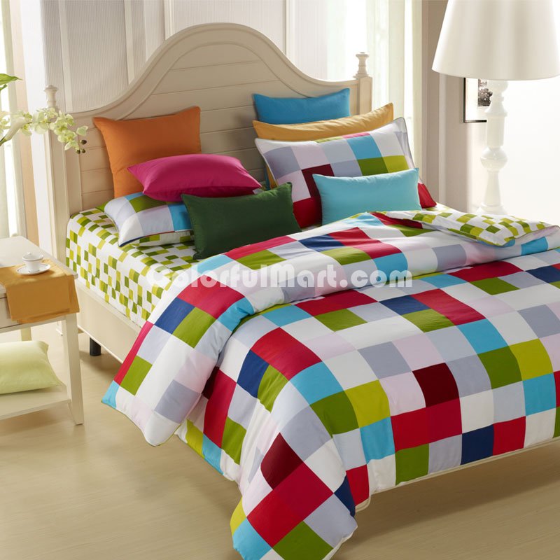 Fashion Lattice Modern Bedding Sets - Click Image to Close