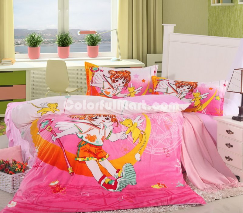 Beautiful Girl Pink Discount Kids Bedding Sets - Click Image to Close