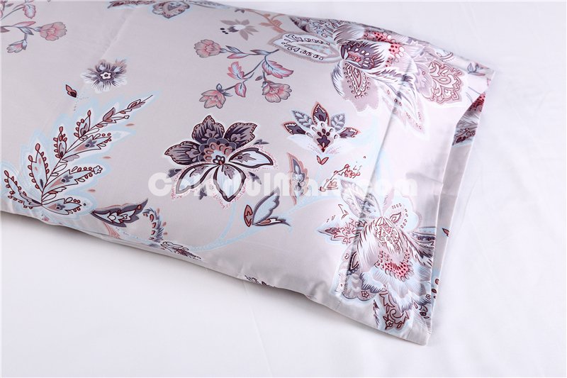 Zora White Bedding Set Luxury Bedding Collection Satin Egyptian Cotton Duvet Cover Set - Click Image to Close