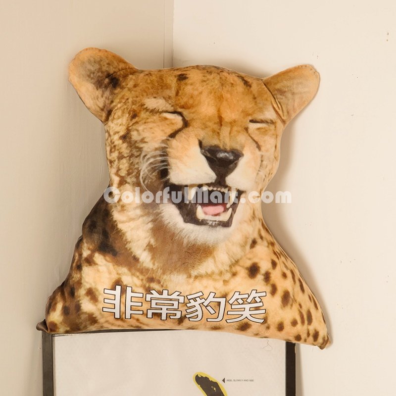 Laughing Cheetah Yellow Pillow Decorative Pillow Throw Pillow Couch Pillow Accent Pillow Best Pillow Gift Idea - Click Image to Close