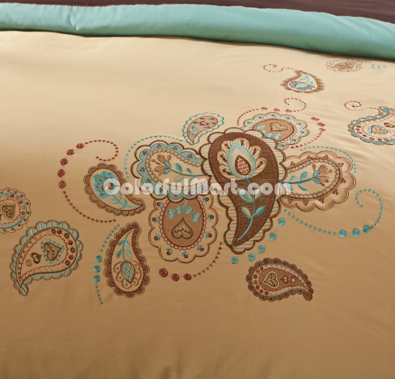Paisley Yellow Bedding Girls Bedding Teen Bedding Luxury Bedding - Click Image to Close