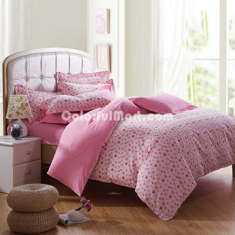 Language Of Flowers Pink Garden Bedding Flowers Bedding Girls Bedding - Click Image to Close