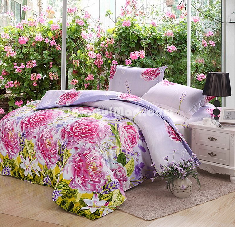 Spring Is In The Air Pink Duvet Cover Set 3D Bedding - Click Image to Close
