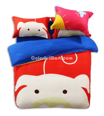 The Pig Baby Red Cartoon Animals Bedding Kids Bedding Teen Bedding