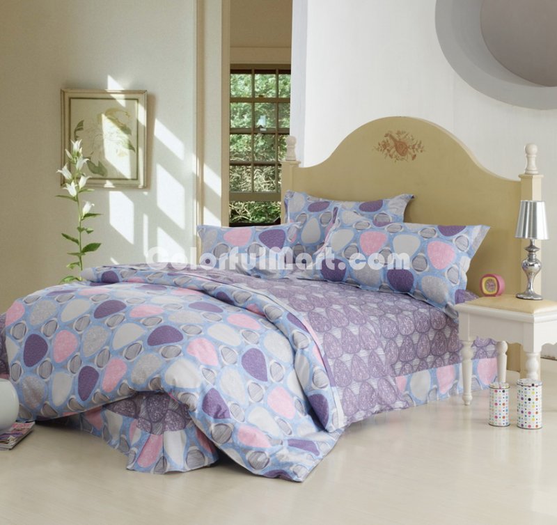 Microscopic World Purple Cheap Kids Bedding Sets - Click Image to Close