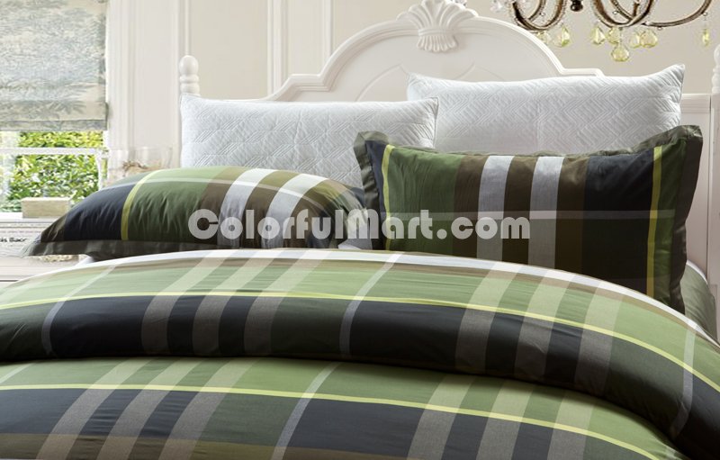 Interest And Charm Green Tartan Bedding Stripes And Plaids Bedding Luxury Bedding - Click Image to Close