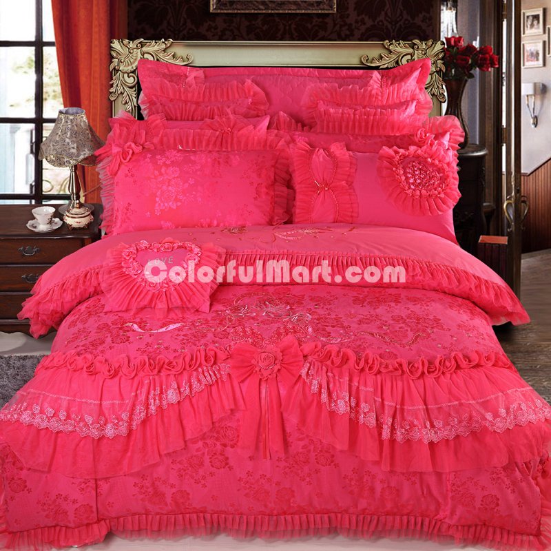 Amazing Gift Romantic Wedding Rose Bedding Set Princess Bedding Girls Bedding Wedding Bedding Luxury Bedding - Click Image to Close