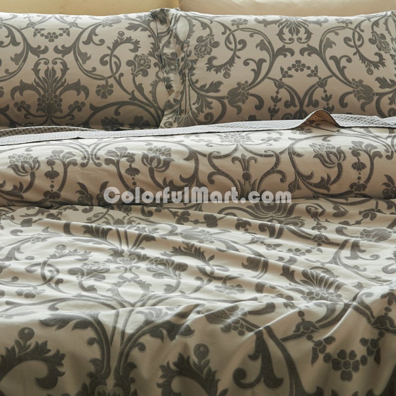 Vayne Brown Bedding Set Luxury Bedding Girls Bedding Duvet Cover Set - Click Image to Close