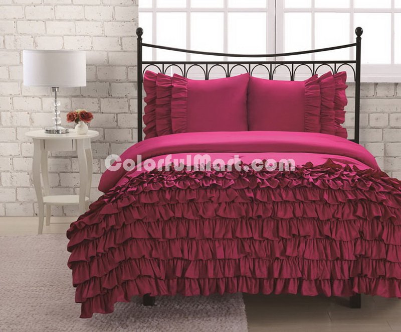 Miley Pink Duvet Cover Set Luxury Bedding - Click Image to Close