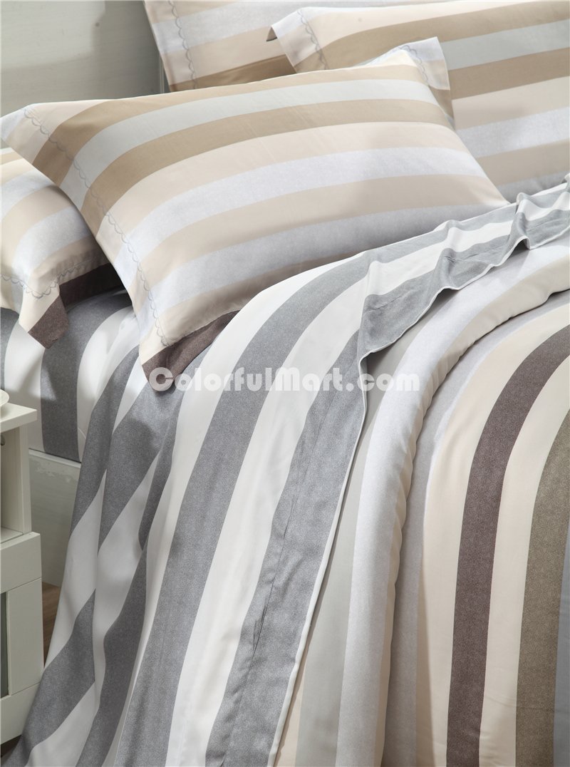 Holiday Grey Bedding Set Luxury Bedding Girls Bedding Duvet Cover Pillow Sham Flat Sheet Gift Idea - Click Image to Close