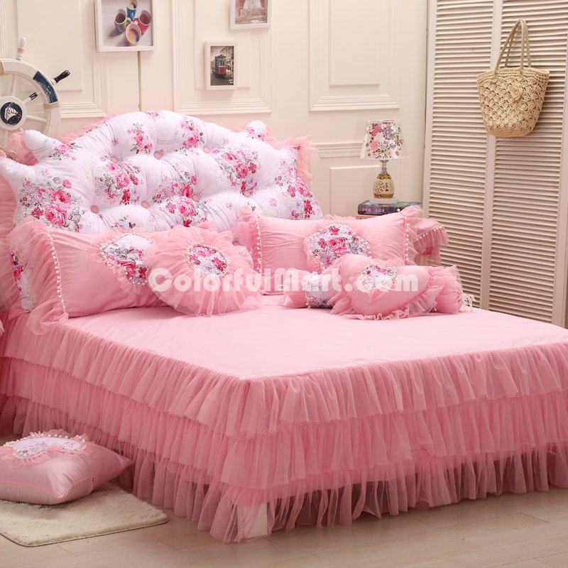 Flowers In The Mirror Pink Princess Bedding Girls Bedding Women Bedding - Click Image to Close