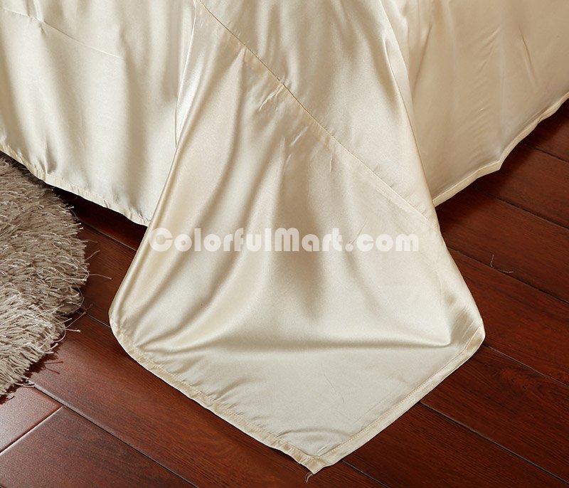 Cheetah Print Leopard Print Beige Silk Duvet Cover Set Silk Bedding - Click Image to Close