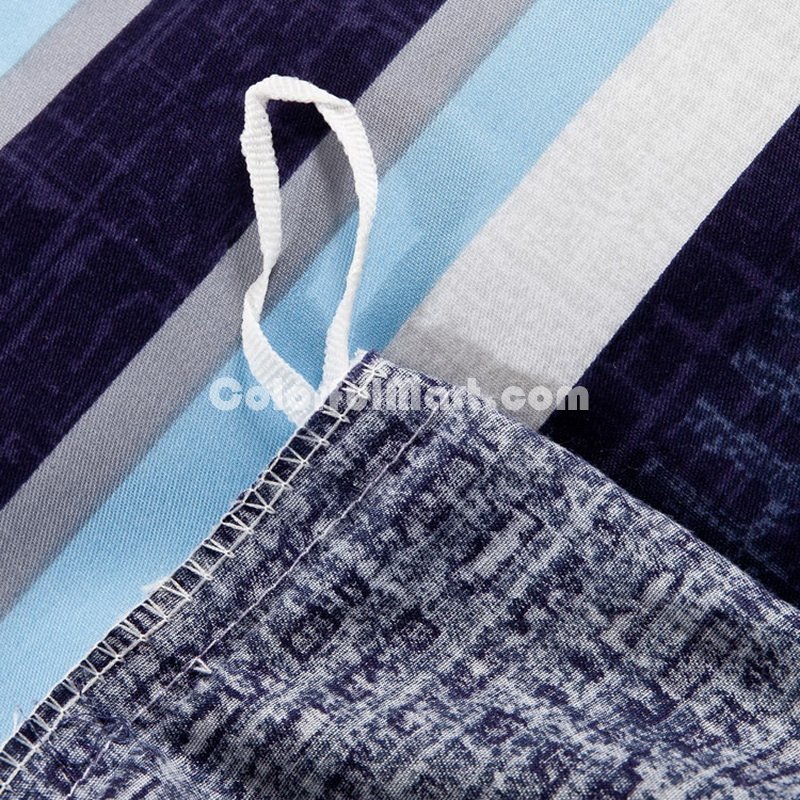 Elegant Demeanour Blue Tartan Beddding Stripes And Plaids Bedding - Click Image to Close