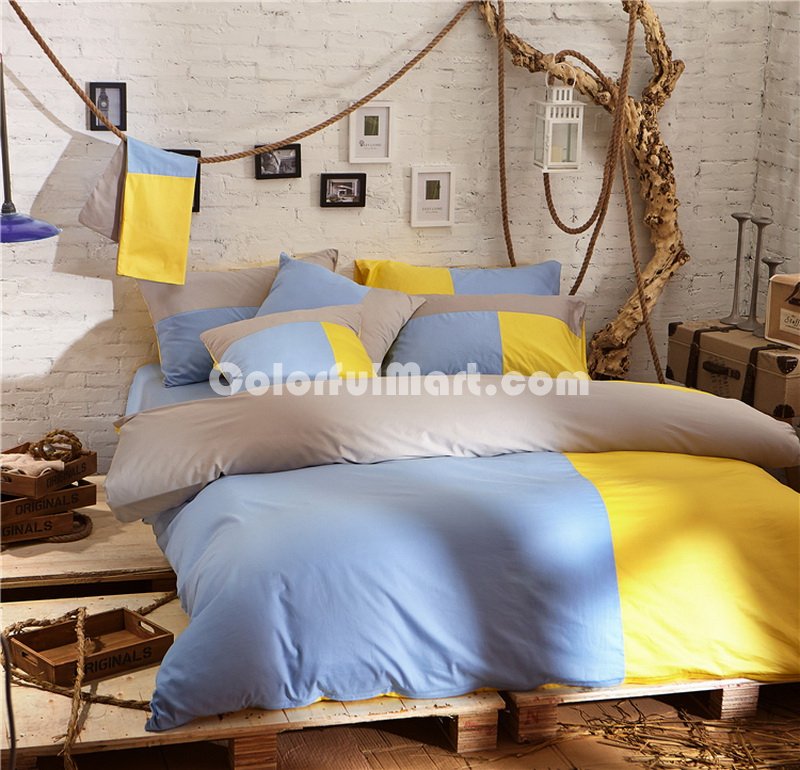 Girlfriends Blue Bedding Set Teen Bedding College Dorm Bedding Duvet Cover Set Gift - Click Image to Close