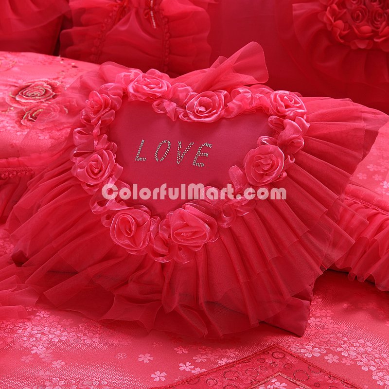 Amazing Gift Closer Hearts Rose Bedding Set Princess Bedding Girls Bedding Wedding Bedding Luxury Bedding - Click Image to Close