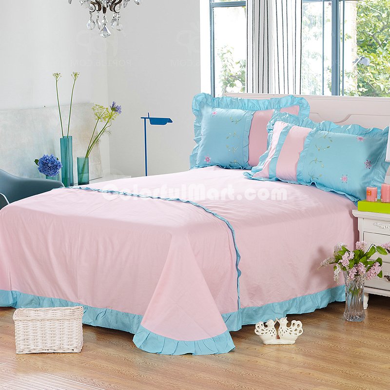 Flower Language Blue Bedding Girls Bedding Princess Bedding Teen Bedding - Click Image to Close