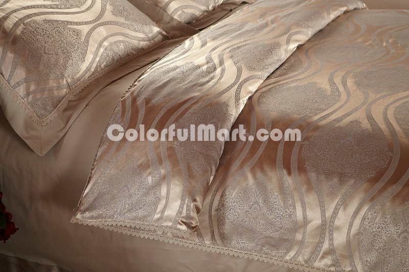 Euro Style Golden Luxury Bedding Wedding Bedding - Click Image to Close