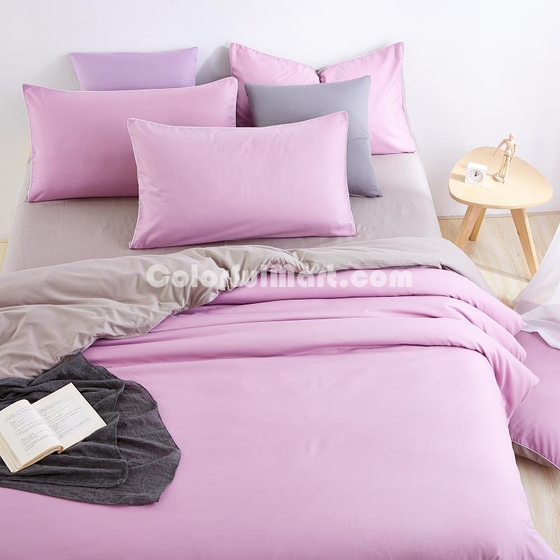 Brown Mauve Bedding Set Duvet Cover Pillow Sham Flat Sheet Teen Kids Boys Girls Bedding - Click Image to Close