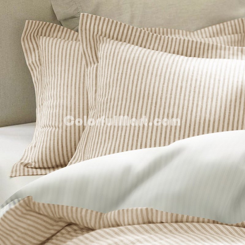 Sunday Morning Dark Gray Ocher Duvet Cover Set Luxury Bedding - Click Image to Close