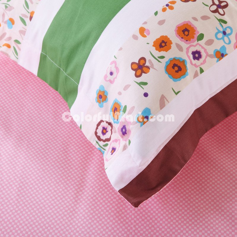 Siena Garden Pink Bedding Set Kids Bedding Teen Bedding Duvet Cover Set Gift Idea - Click Image to Close