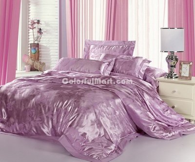Purple Flowers Luxury Bedding Sets