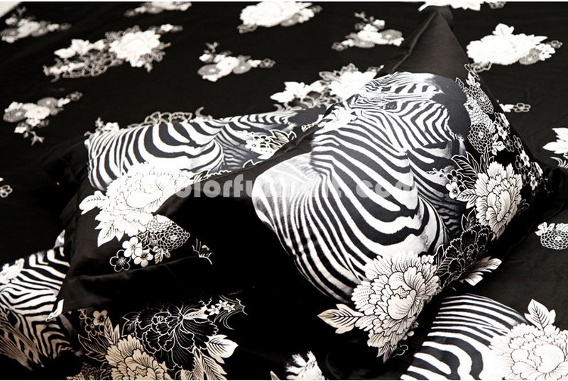 Zebras Zebra Print Bedding Sets - Click Image to Close