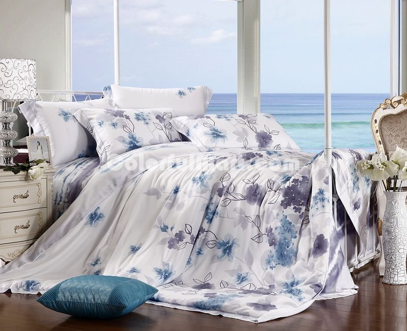 Elegance Blue Luxury Bedding Sets - Click Image to Close