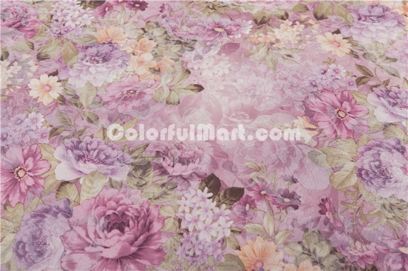 Flowers In The Dream Purple Flowers Bedding Luxury Bedding - Click Image to Close