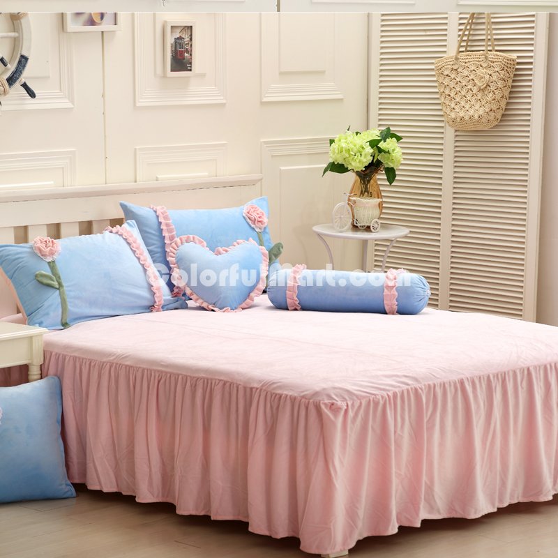 Sunshine Pink And Blue Princess Bedding Girls Bedding Women Bedding - Click Image to Close