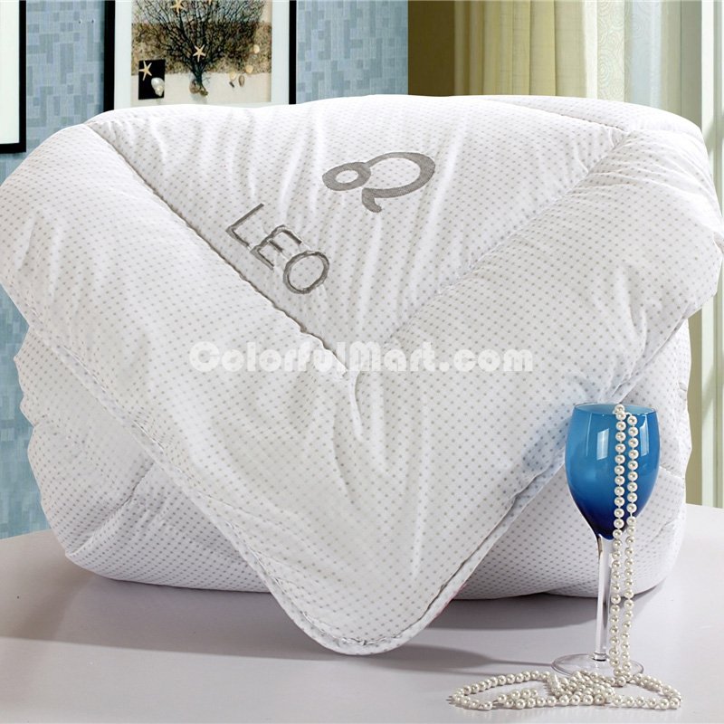 Leo White Comforter Down Alternative Comforter Cheap Comforter Kids Comforter - Click Image to Close