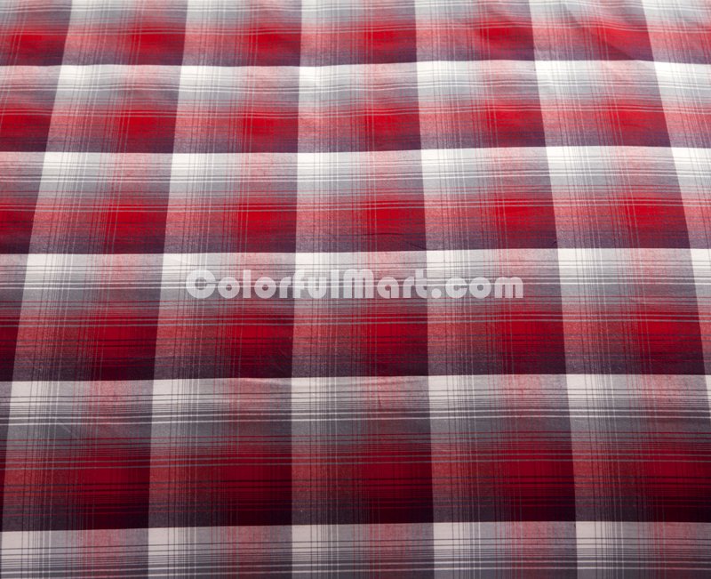 Happiness Style Red Tartan Bedding Stripes And Plaids Bedding Luxury Bedding - Click Image to Close