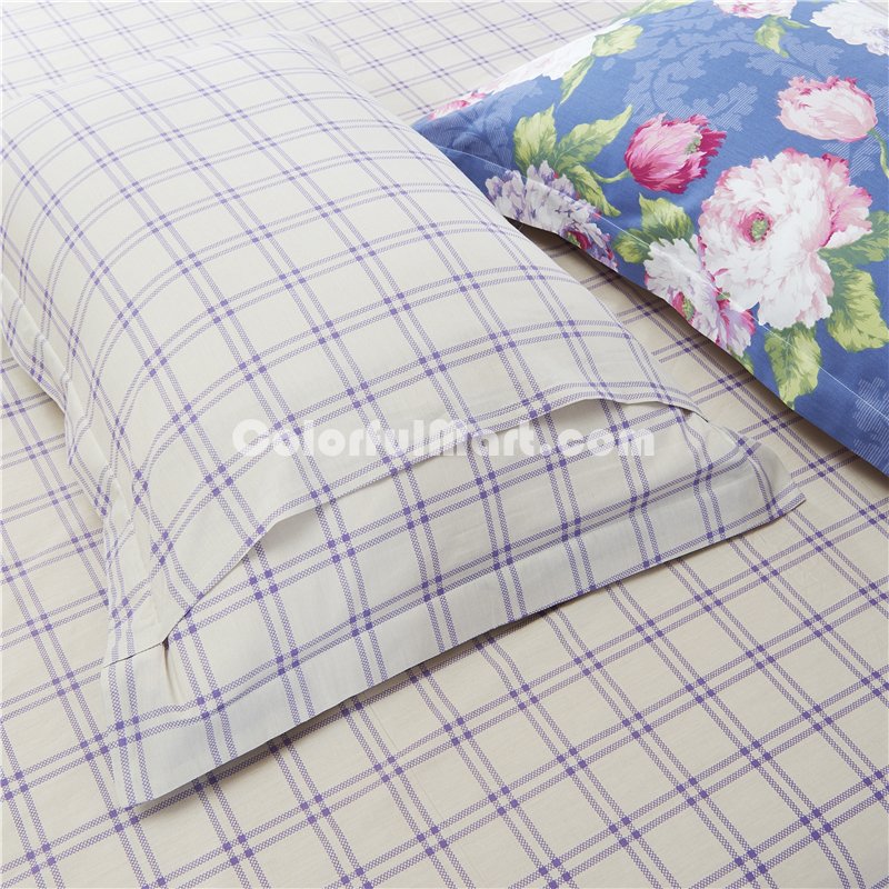 Flower Language Blue Bedding Set Teen Bedding Dorm Bedding Bedding Collection Gift Idea - Click Image to Close
